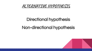 Hypothesis and tools | PPT