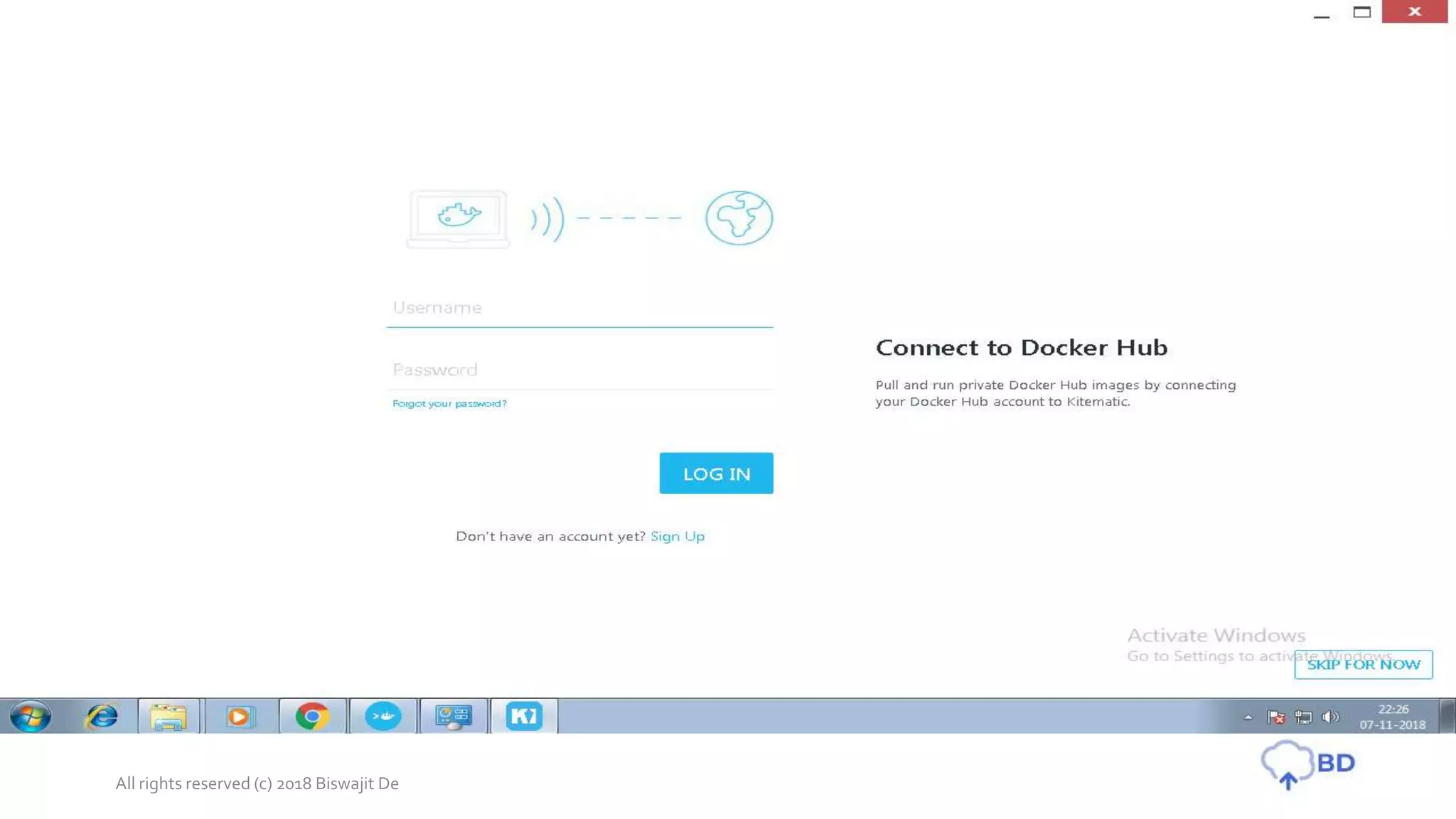 All rights reserved (c) 2018 Biswajit De
 