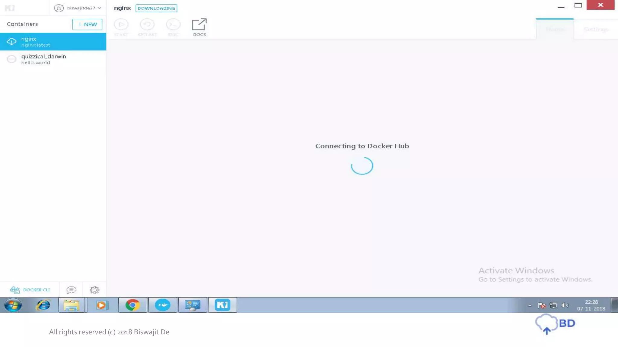 All rights reserved (c) 2018 Biswajit De
 