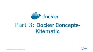 Part 3: Docker Concepts-
Kitematic
All rights reserved (c) 2018 Biswajit De
 