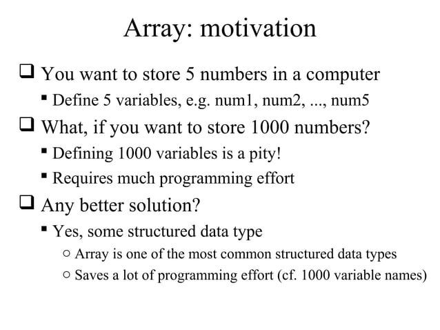 Data Structures- Part3 arrays and searching algorithms | PPT