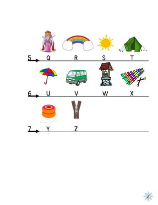 5 Q R S T
6 U V W X
7 Y Z
 