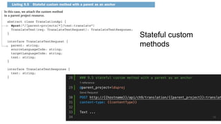 Stateful custom
methods
18
 