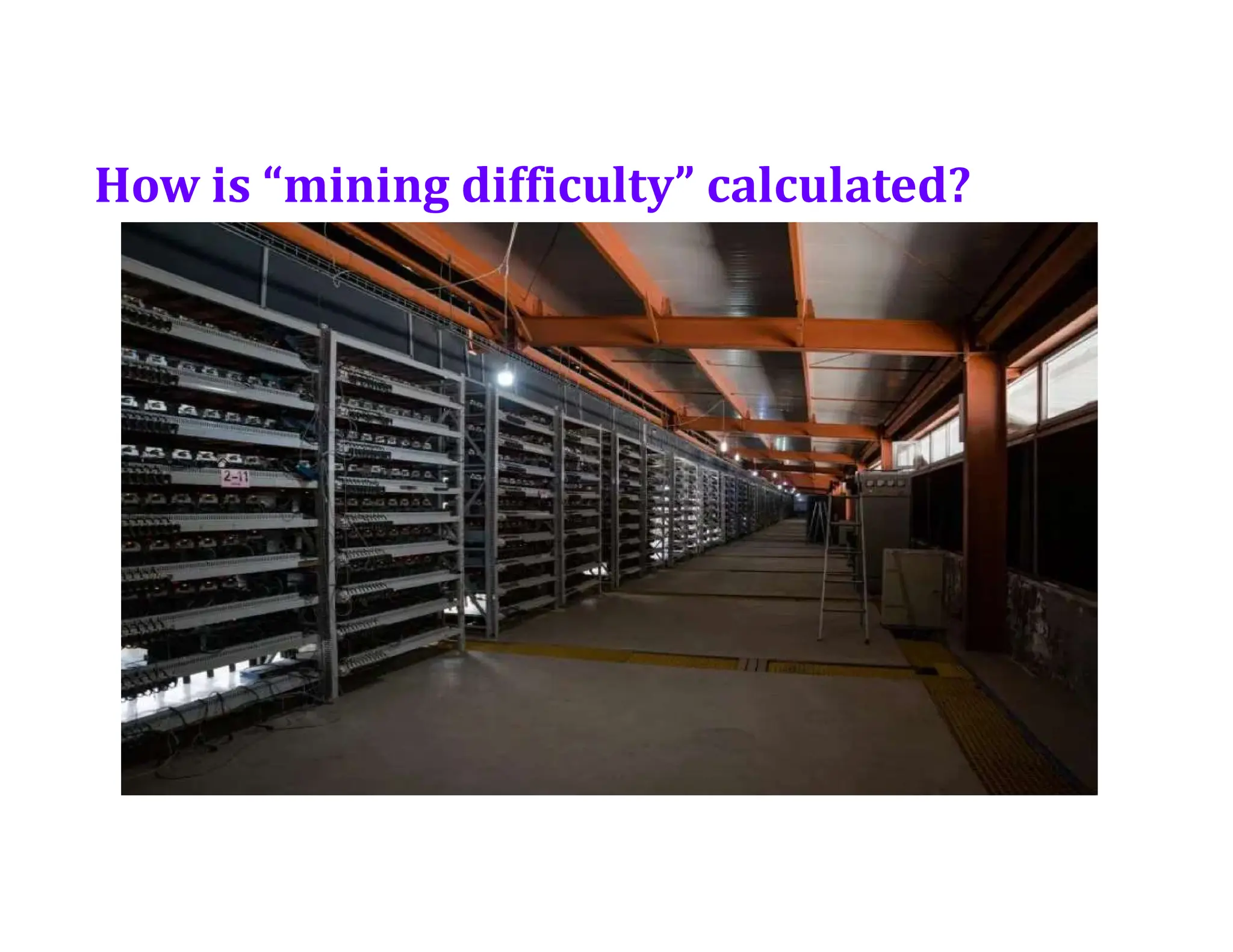 How is “mining difficulty” calculated?
 