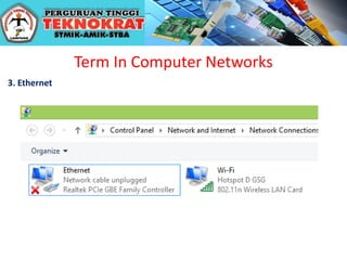 Term In Computer Networks
3. Ethernet
 