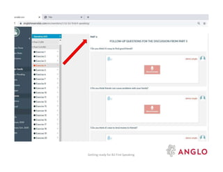 Getting ready for B2 First Speaking
 