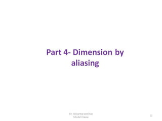Part 4 dimension by aliasing