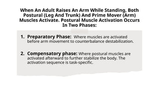 Anticipatory postural control and cognitive systems in postural control ...