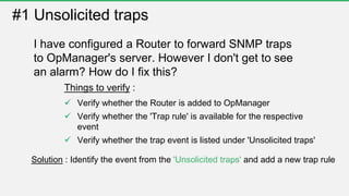 Free OpManager training Part 4 - Fault Management and IT automation | PPTX