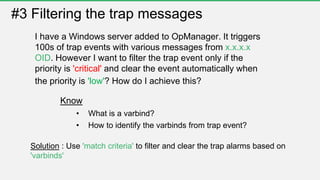 Free OpManager training Part 4 - Fault Management and IT automation | PPTX
