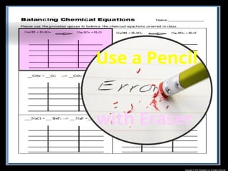 Use a Pencil
with Eraser
 