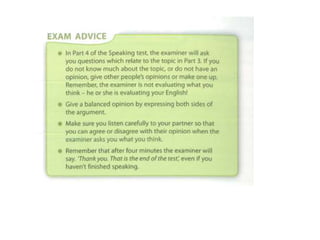 FCE Part 4 speaking 