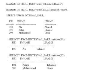 Part 5 add partition