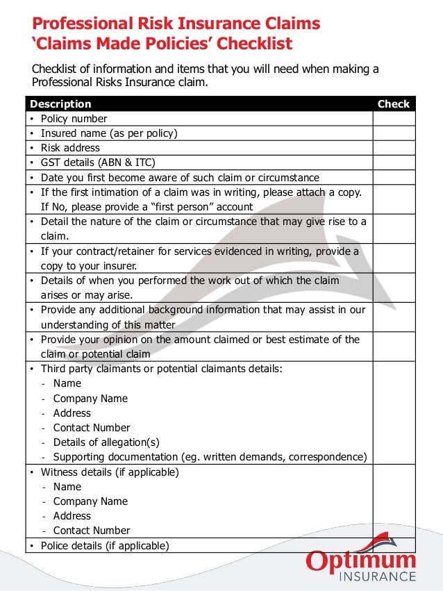 home insurance claim check