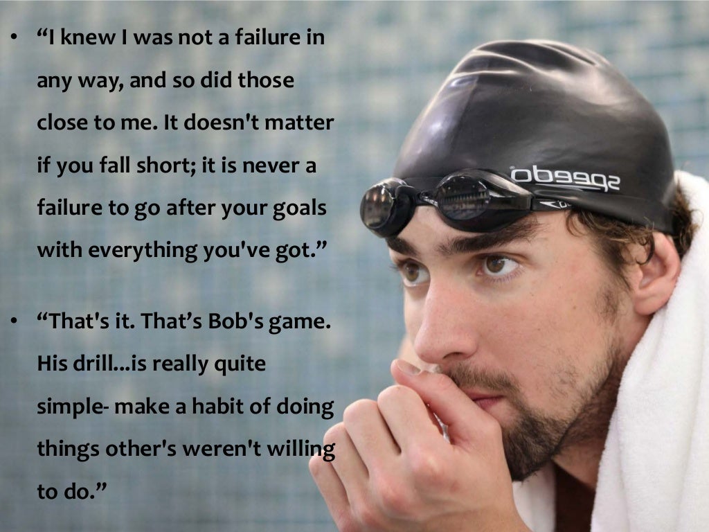 Michael Phelps Motivational slogans and Quotes.
