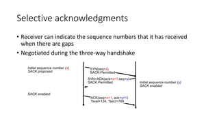 Selective Ack Part5-tcp-improvements.pptx