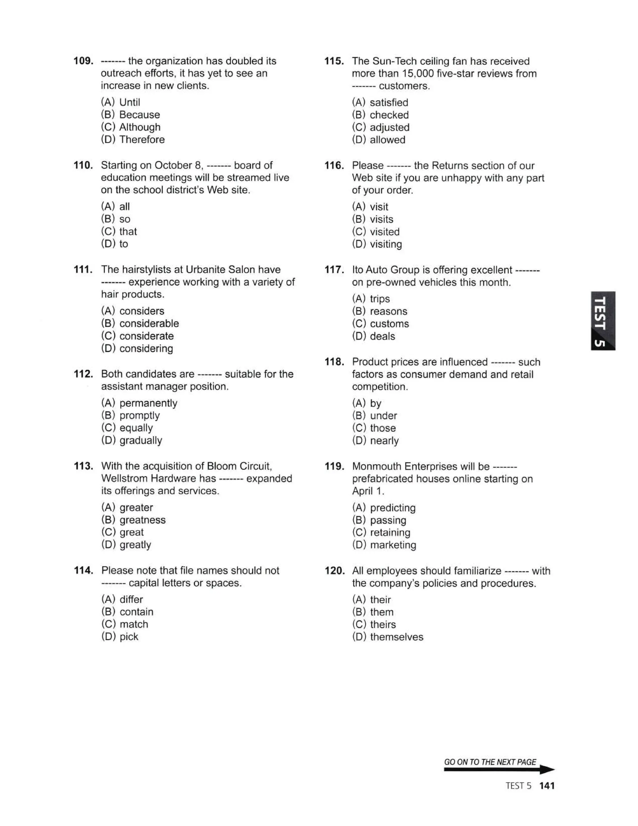 PART 56 - TEST 5.2024 - TOEIC TEST ETS 2024 | PDF