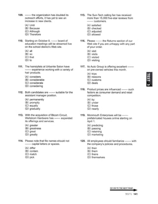 PART 56 - TEST 5.2024 - TOEIC TEST ETS 2024 | PDF