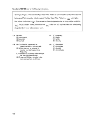 PART 56 - TEST 5.2024 - TOEIC TEST ETS 2024 | PDF