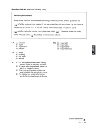 PART 56 - TEST 5.2024 - TOEIC TEST ETS 2024 | PDF