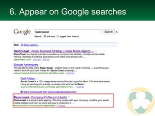 6. Appear on Google searches