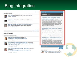 Blog Integration