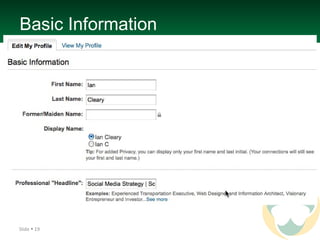 Basic Information Slide 