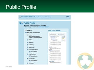 Public Profile Slide 