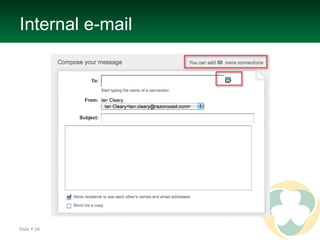 Internal e-mail Slide 