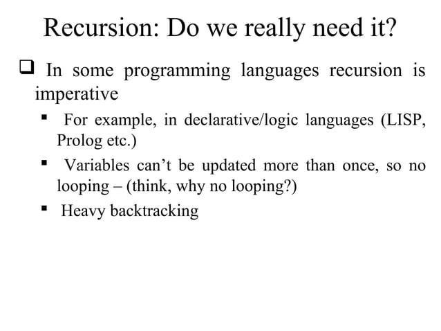 Data Structures- Part5 recursion | PPT