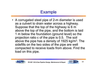 sep 30, 2007 - irricana, alberta, canada - drilling... Part 5 structural design of pipelines | PDF