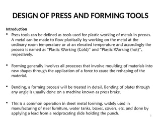 Part 6- Design of Press and Forming Tools.pptx