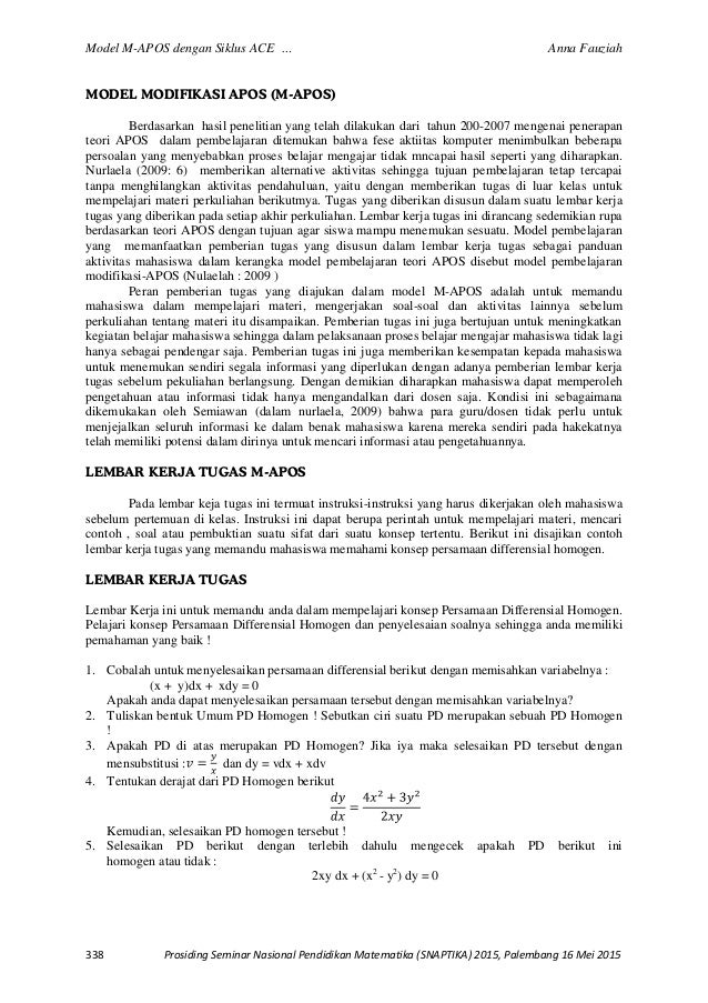 Prosiding Snaptika 2015 Pengembangan Soal Matematika Model Pisa Untuk