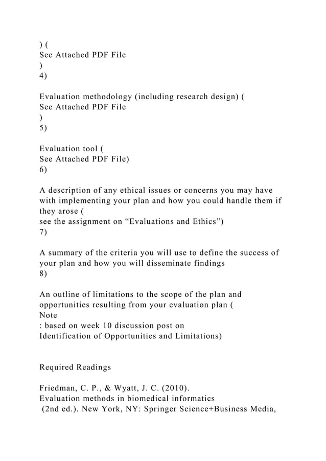 Part 6 Evaluation PlanIn this part of the Evaluation Project, y.docx