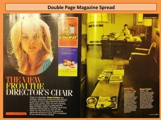 Double Page Magazine Spread
 