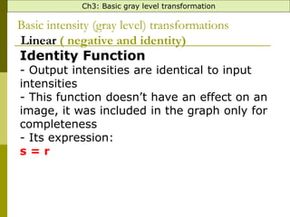 Sample Intensity Transformation image processing intensity transformation | PPT