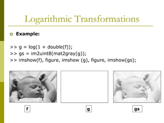 image processing intensity transformation | PPT
