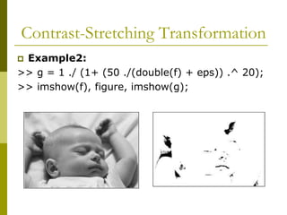 image processing intensity transformation | PPT