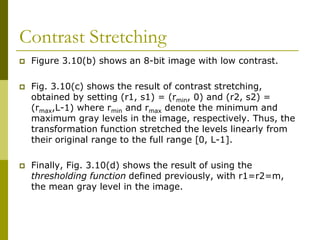 image processing intensity transformation | PPT