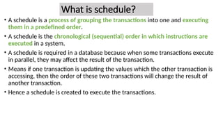 Presentation on Transaction Processing in DBMS | PPTX