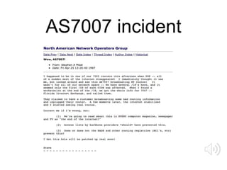 AS7007 incident
 