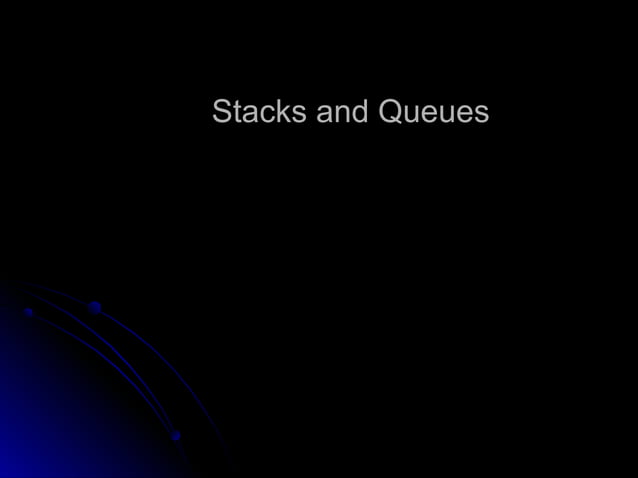Data Structures- Part8 stacks and queues | PPT