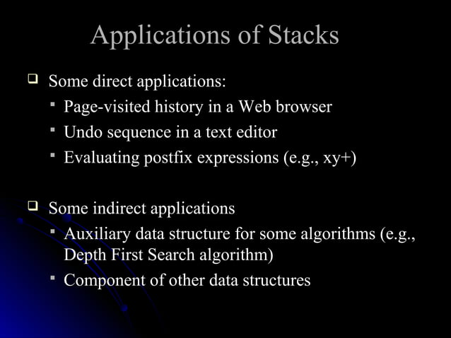 Data Structures- Part8 stacks and queues | PPT