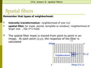 Intensity transformation and spatial filtering | PPT