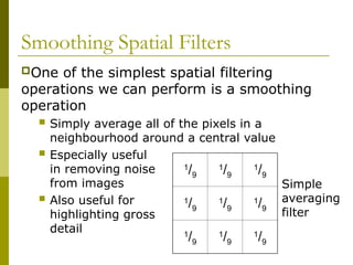 Intensity transformation and spatial filtering | PPT
