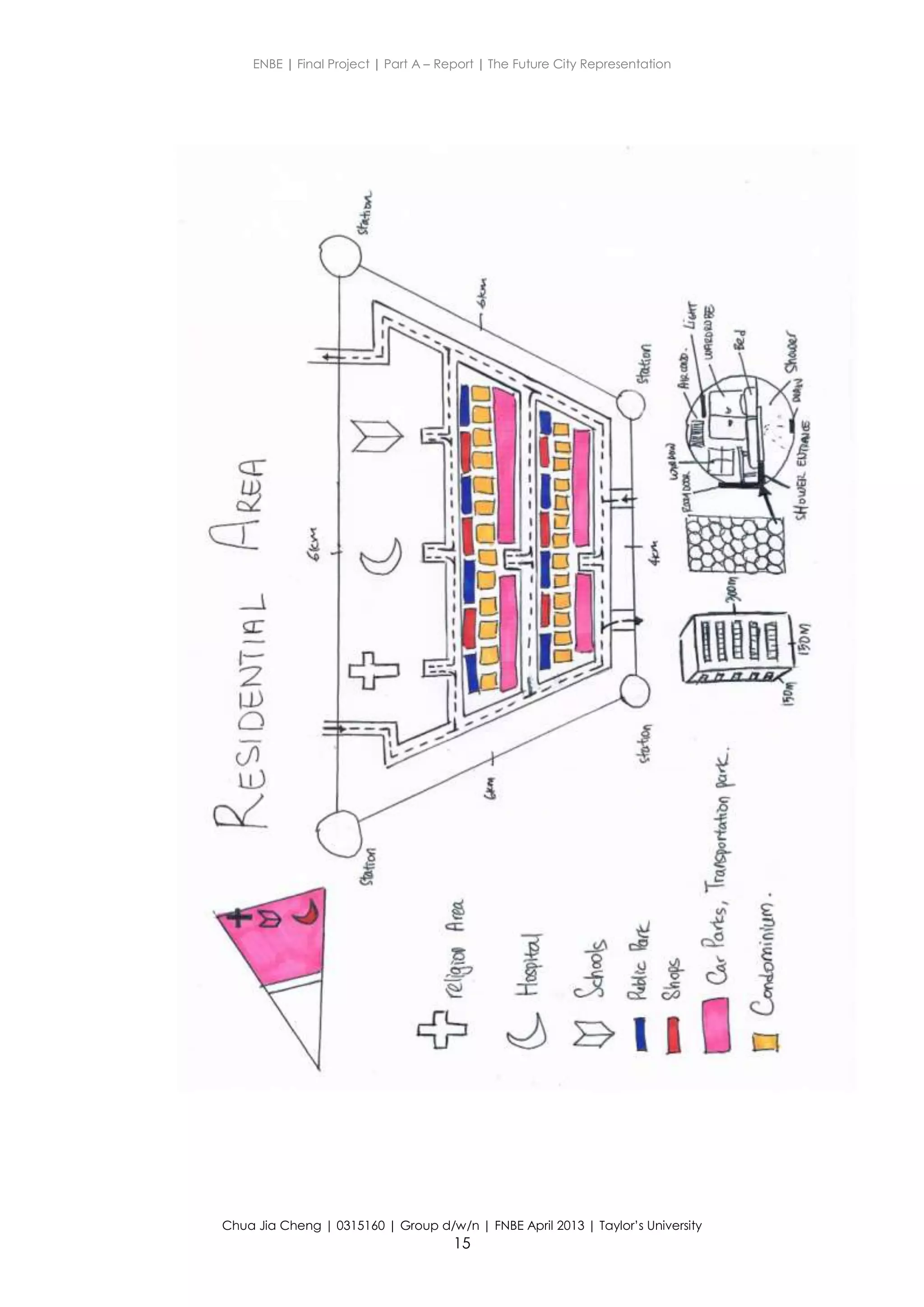 ENBE | Final Project | Part A – Report | The Future City Representation
Chua Jia Cheng | 0315160 | Group d/w/n | FNBE April 2013 | Taylor’s University
15
 