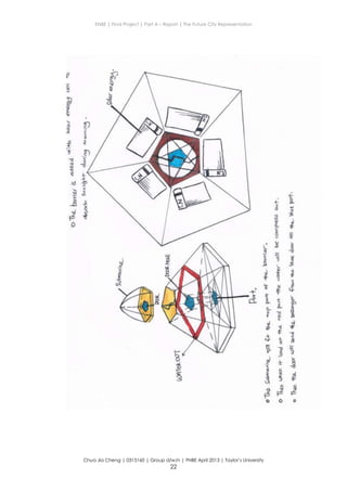 ENBE | Final Project | Part A – Report | The Future City Representation
Chua Jia Cheng | 0315160 | Group d/w/n | FNBE April 2013 | Taylor’s University
22
 