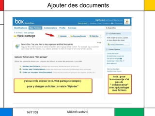 Ajouter des documents ADDNB web2.0 14/11/09 