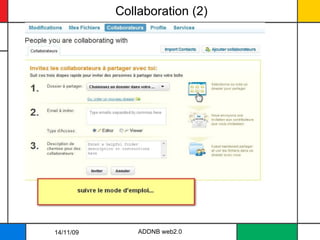 Collaboration (2) ADDNB web2.0 14/11/09 