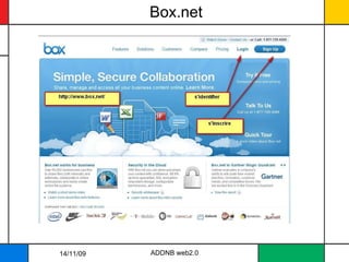 Box.net 14/11/09 ADDNB web2.0 